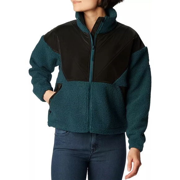 Columbia Women’s Size Large Night Wave Uphill Edge Fleece Full Zip Jacket New - Picture 9 of 10